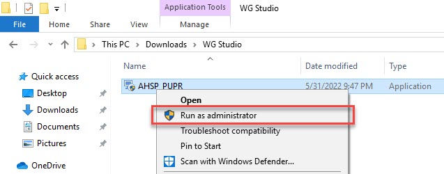 AHSP PUPR Install Run as administrator